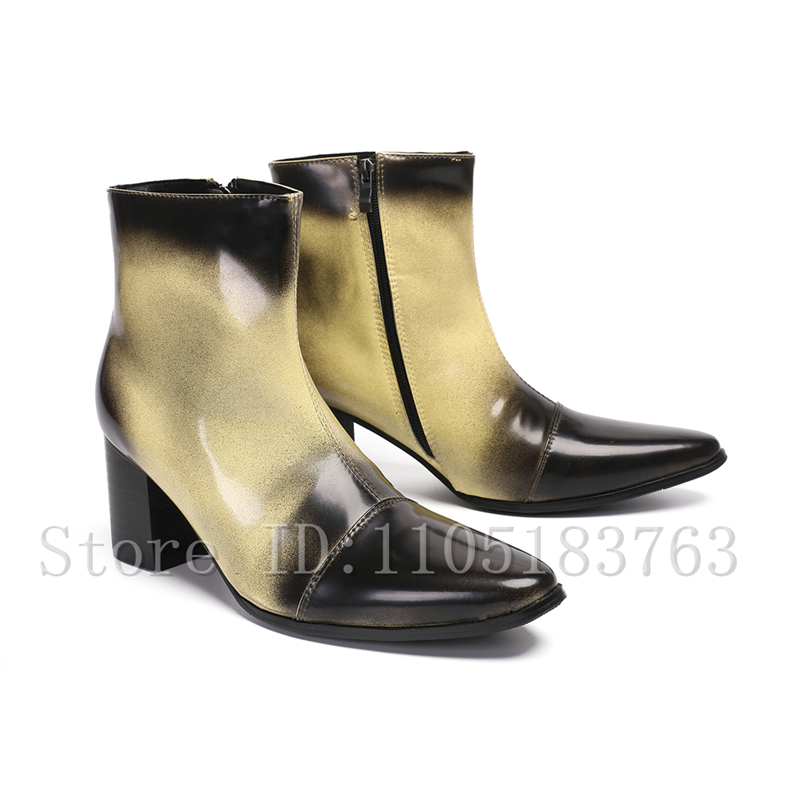 Men'S Fashion Formal - Men Fashion Gradient Color Ankle Boots