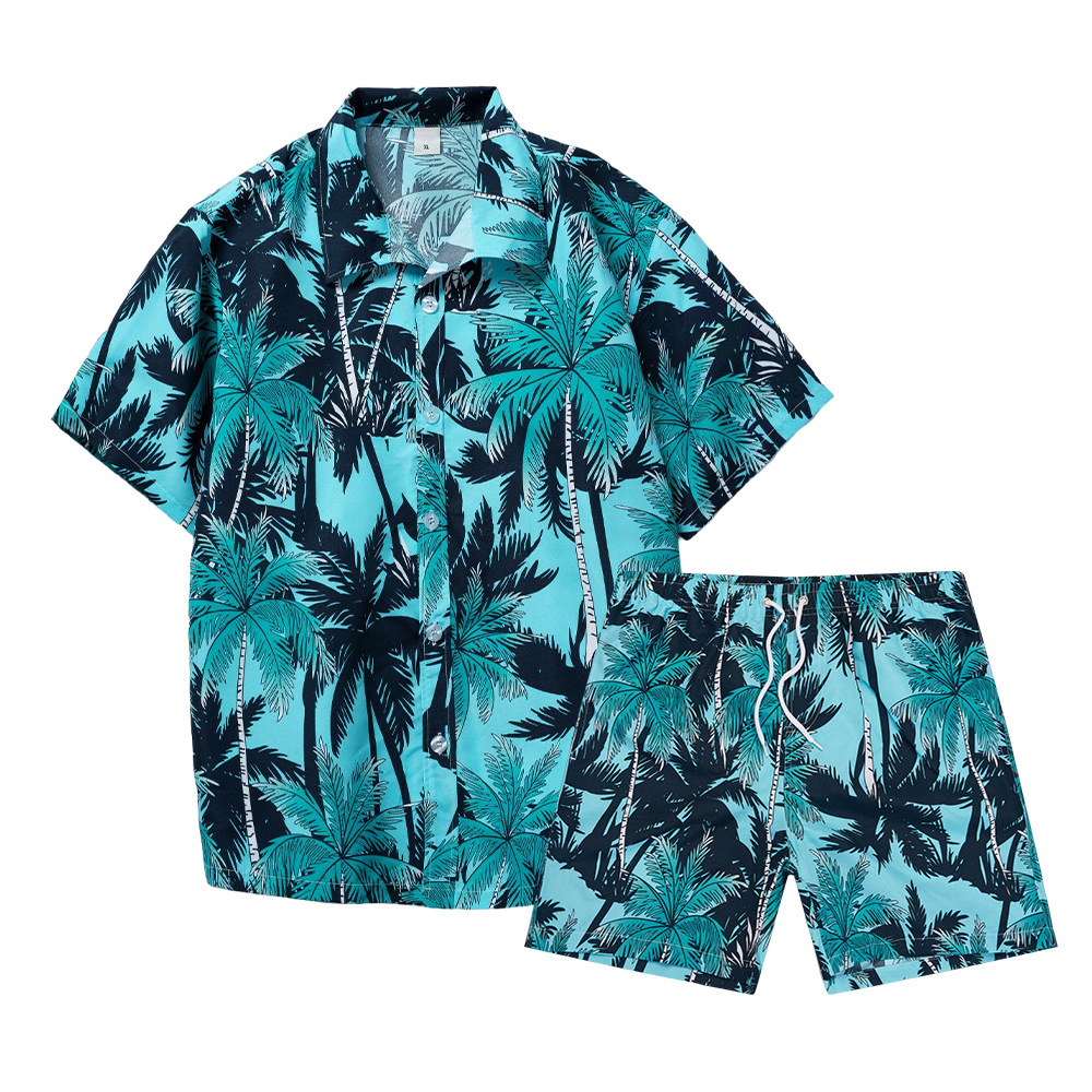 Mens Fashion Streetwear - Hawaiian Coconut Tree 3D Print Men