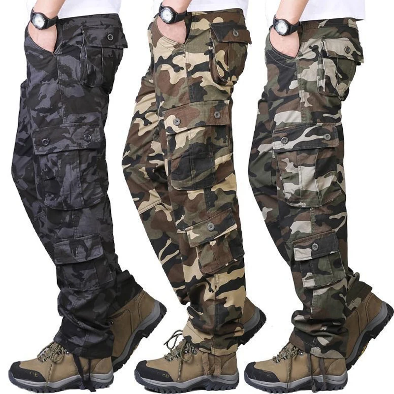 Mens Fashion Camo Pants - Men's Camouflage Militarmy Pants Men Casual