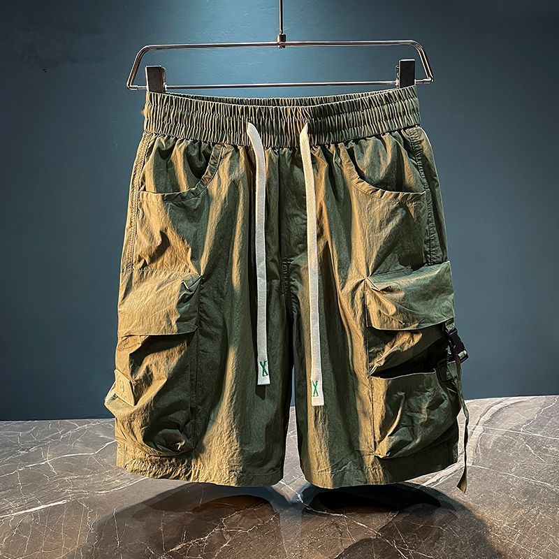 Men'S Fashion Pants 2025 - Men's Bermuda Cargo Shorts Solid Elastic