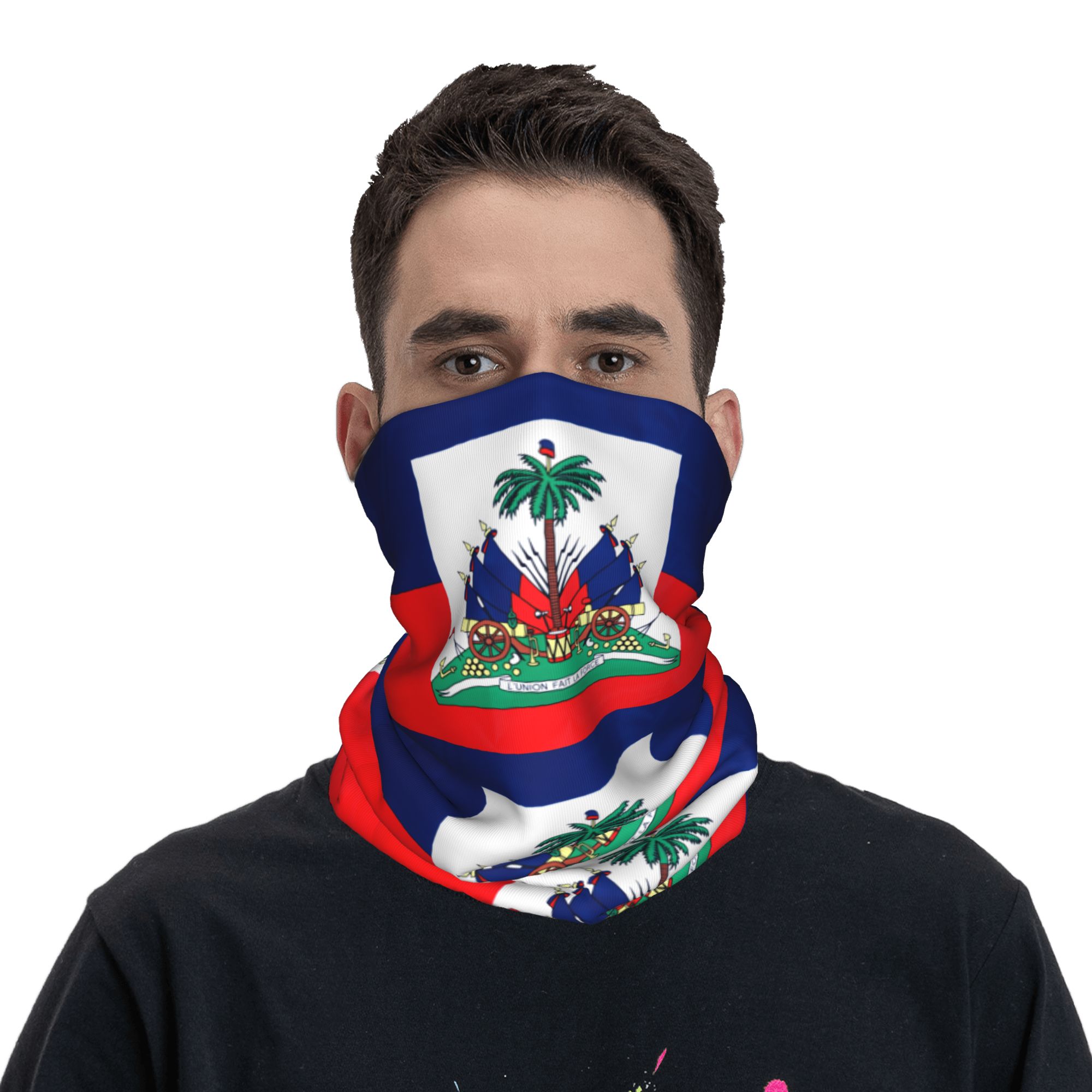 Men'S Fashion Rings - Outdoor Sports Balaclava Haiti Flag Bicycle