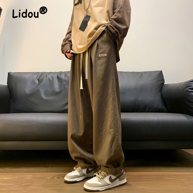 Men'S Fashion Trousers - Vintage Fashion Pasting Cloth Men's Cargo