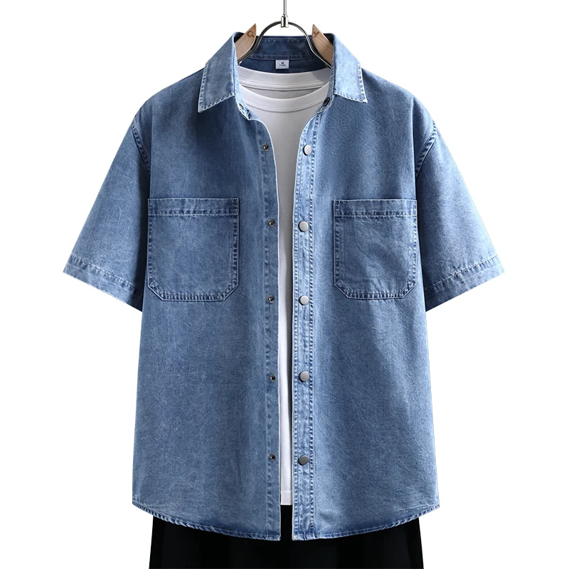 Mens Fashion Denim - Men's Thin Denim Shirt New Summer