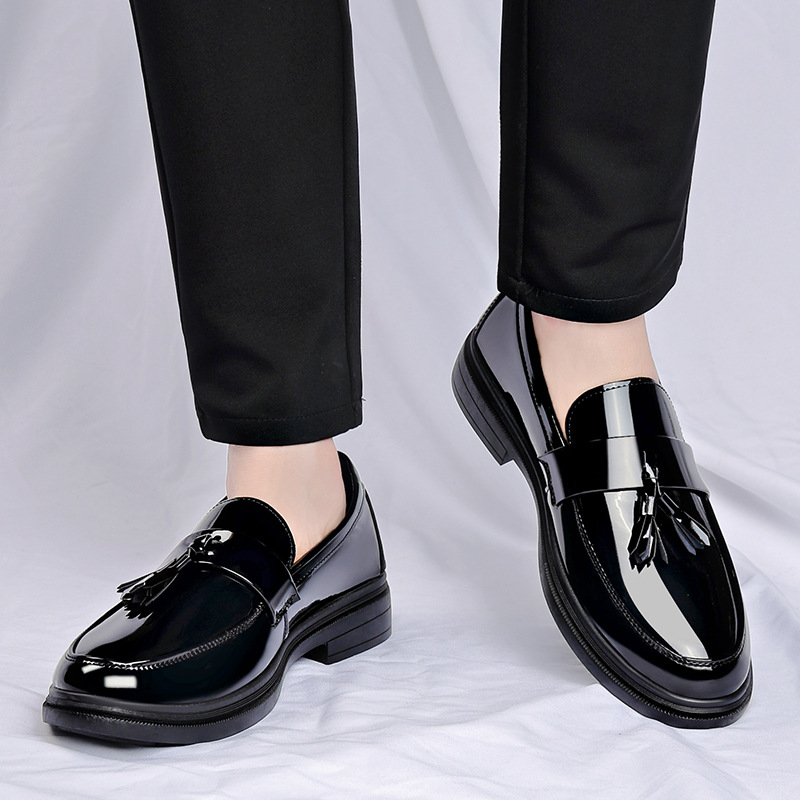 Men'S Fashion Formal - Men's Tassels High Gloss Patent Penny