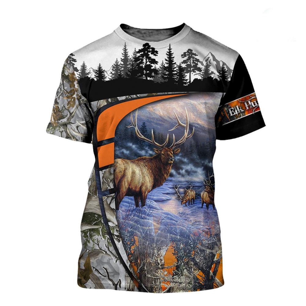 Men'S Fashion Lk - Animal Hunting deer 3D Printed men