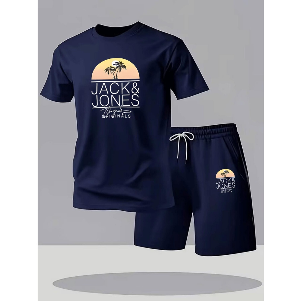 Men Fashion Upper - Men's Fitness T-Shirts Sets Breathable Quick