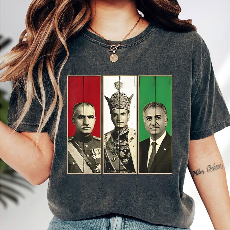 Men'S Fashion History - Mohammad Reza Pahlavi Portrait Shirt, Shah