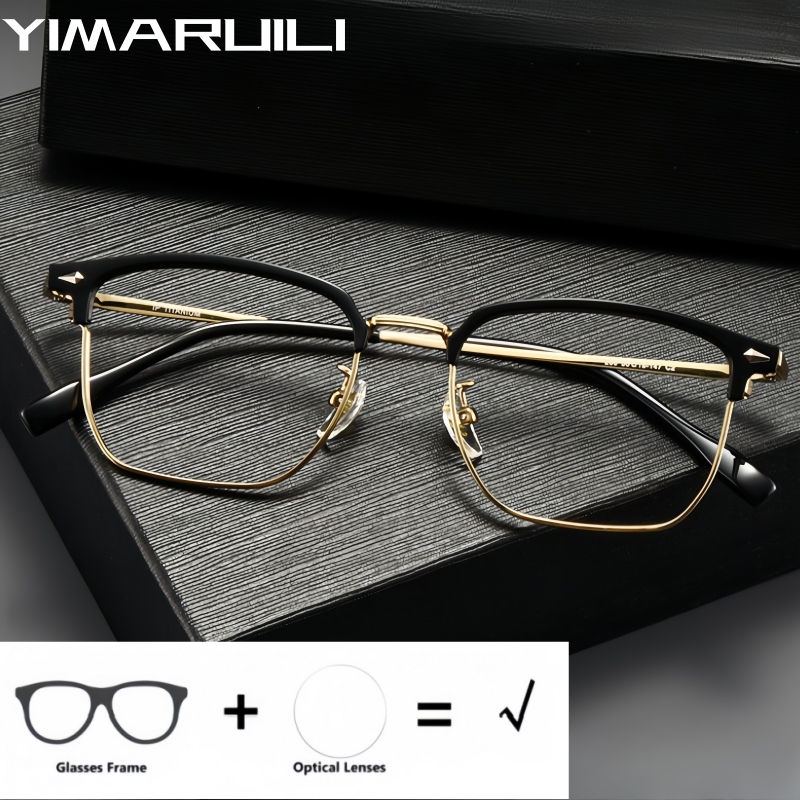 Mens Fashion Reading Glasses - YIMARUILI Fashion Men's Optical Prescription Glasses