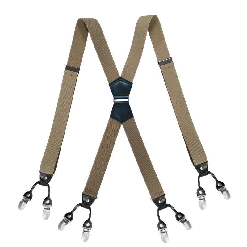 Men'S Fashion Lk - High-Quality Fashion 8-Clip Suspenders Set for