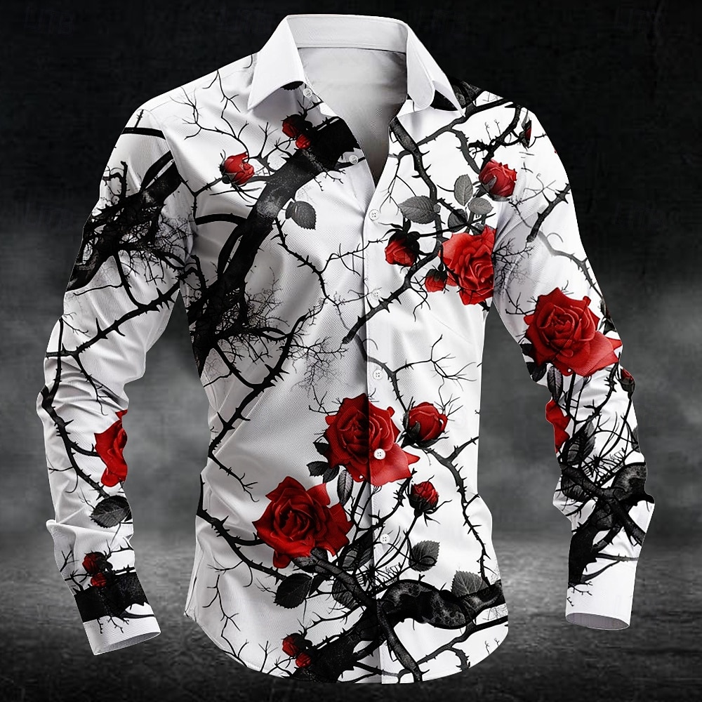 Men Fashion Upper - Fashion plum blossom pattern 3d Print