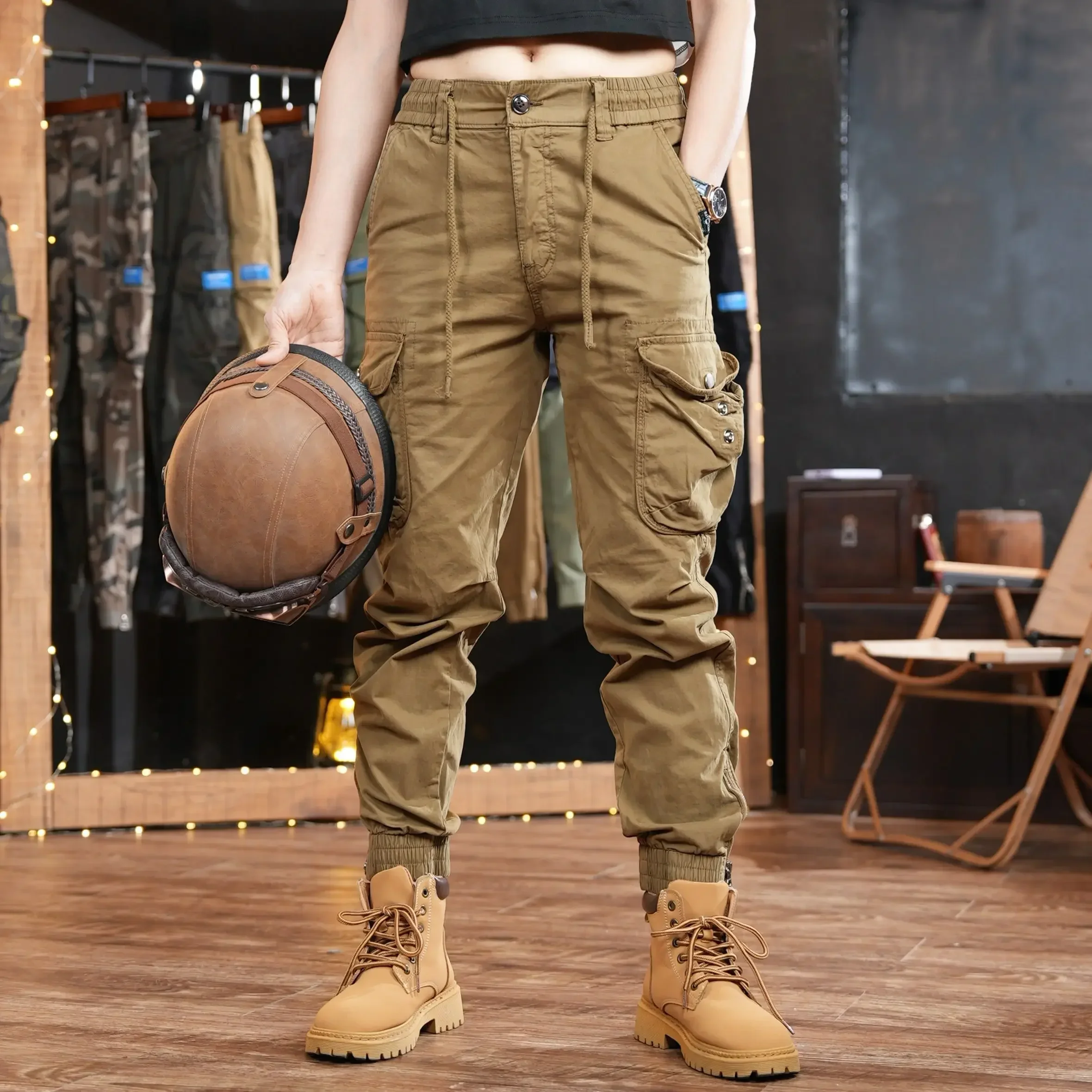 Men'S Fashion Trousers - Multi Pocket Outdoor Trousers Man Cargo