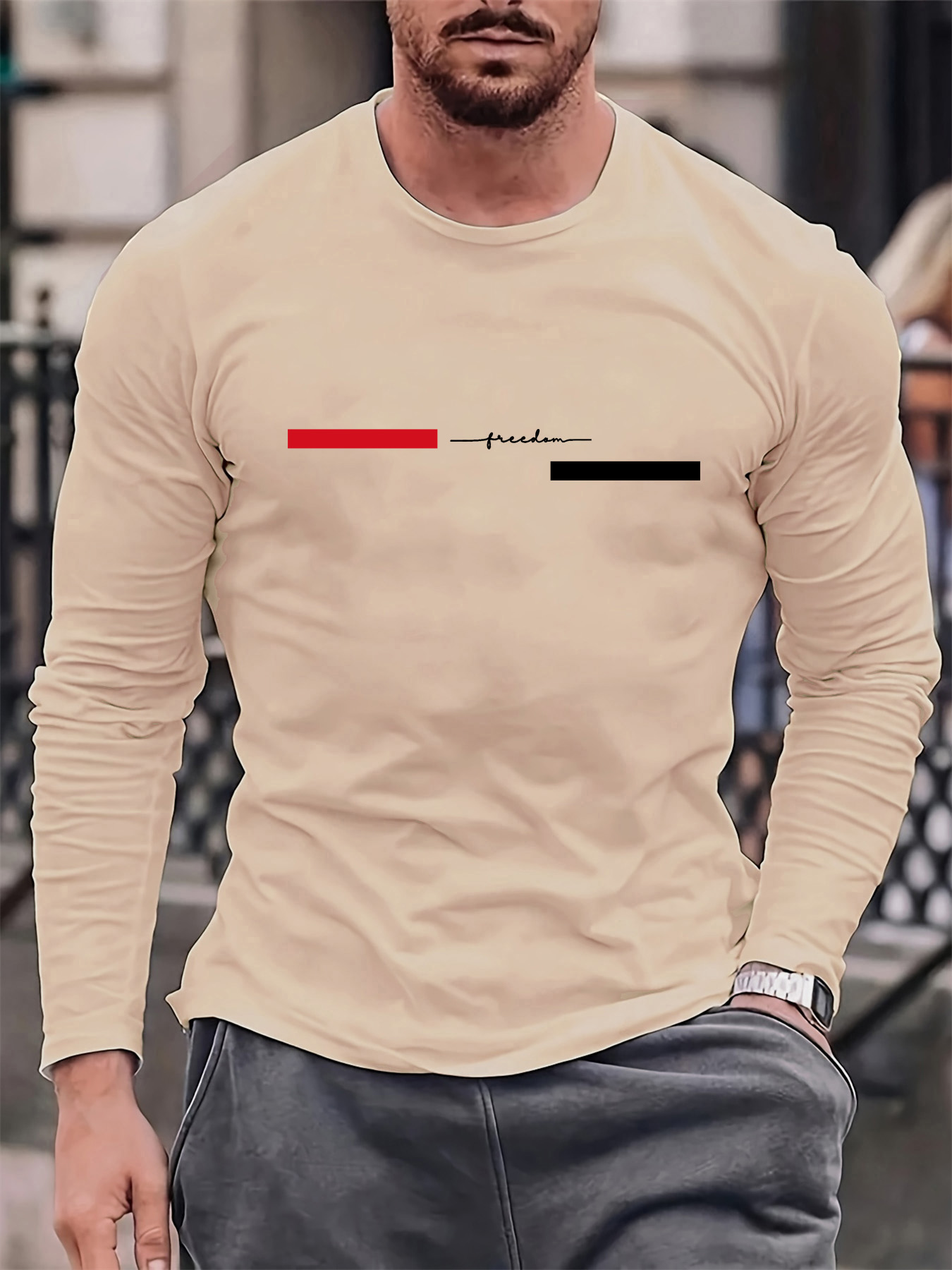 100% pure cotton men's long sl - đánh giá và giá Men Fashion Upper