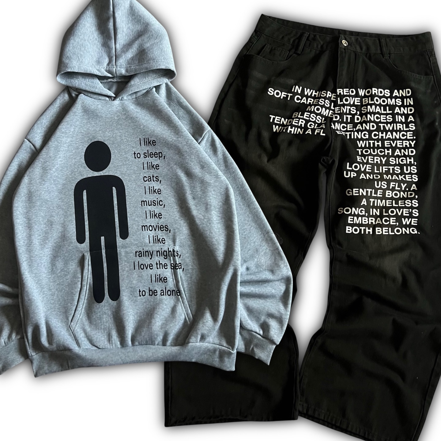 American Pattern Letter Jeans  - đánh giá và giá Mens Fashion Streetwear