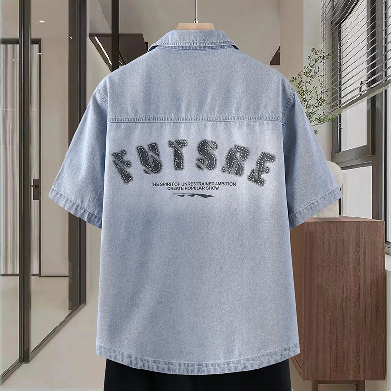 Men's Thin Denim Shirt New Sum - đánh giá và giá Mens Fashion Denim