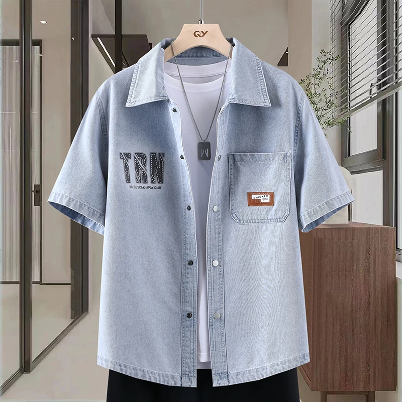 Men's Thin Denim Shirt New Sum - đánh giá và giá Mens Fashion Denim