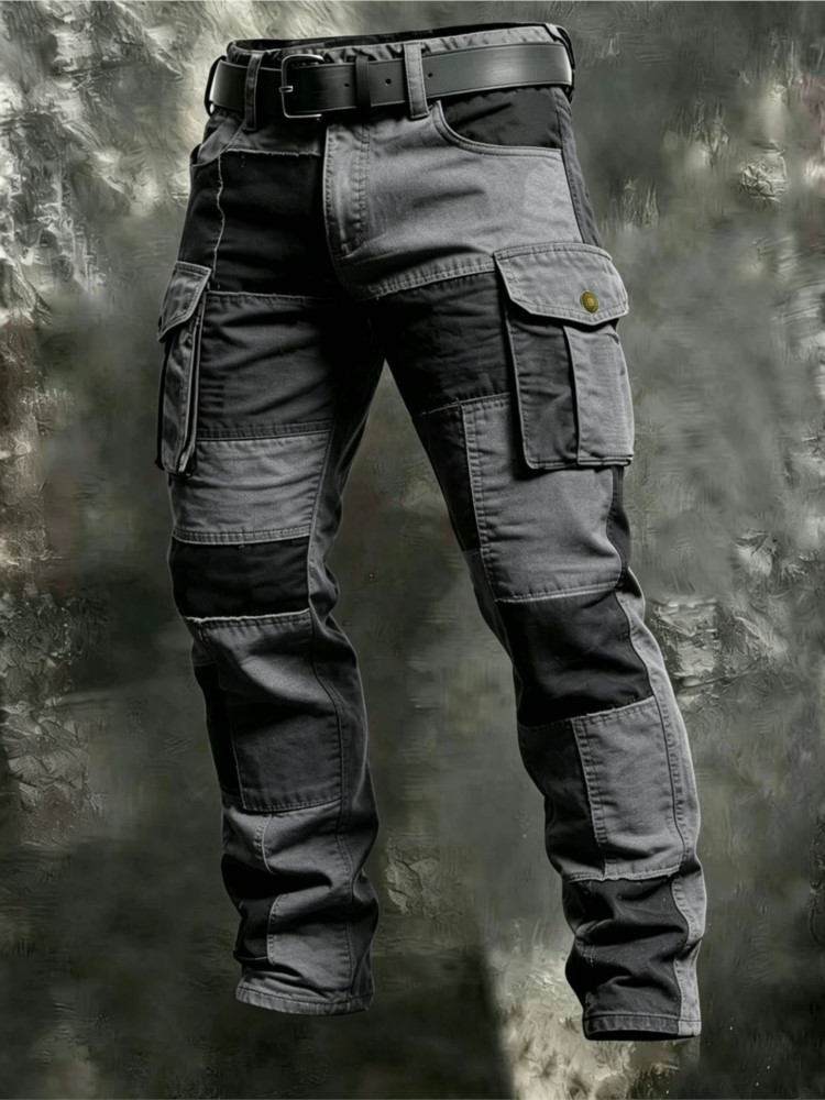 Cotton Men Cargo Pants Khaki C - đánh giá và giá Men'S Fashion Trousers