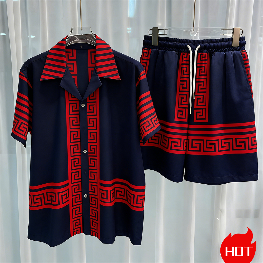 Digital printed men's set fash - đánh giá và giá Men Fashion Upper