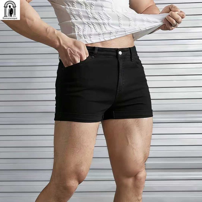 Men's Sexy Slim Fit White Deni - đánh giá và giá Mens Fashion Denim