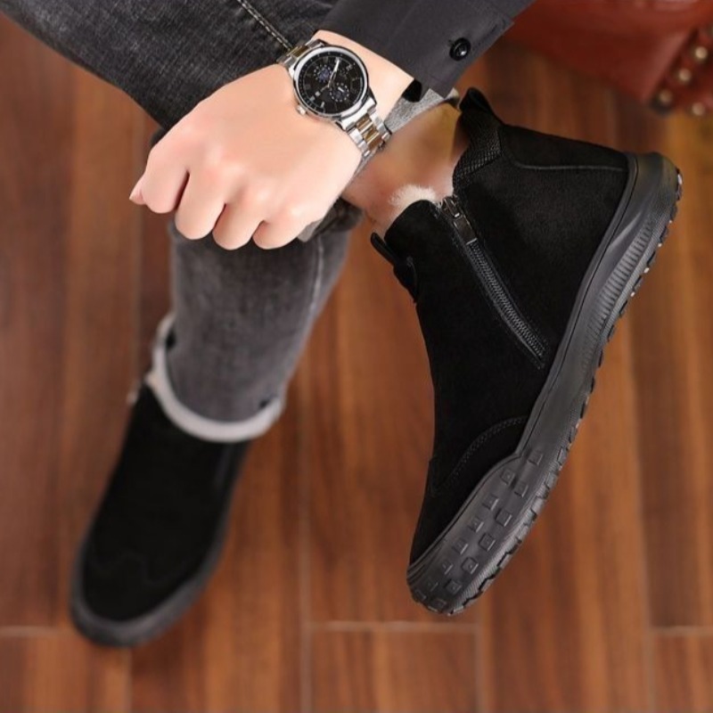 Winter Men's Shoes Plush Warm  - đánh giá và giá Men'S Fashion Loafers Shoes