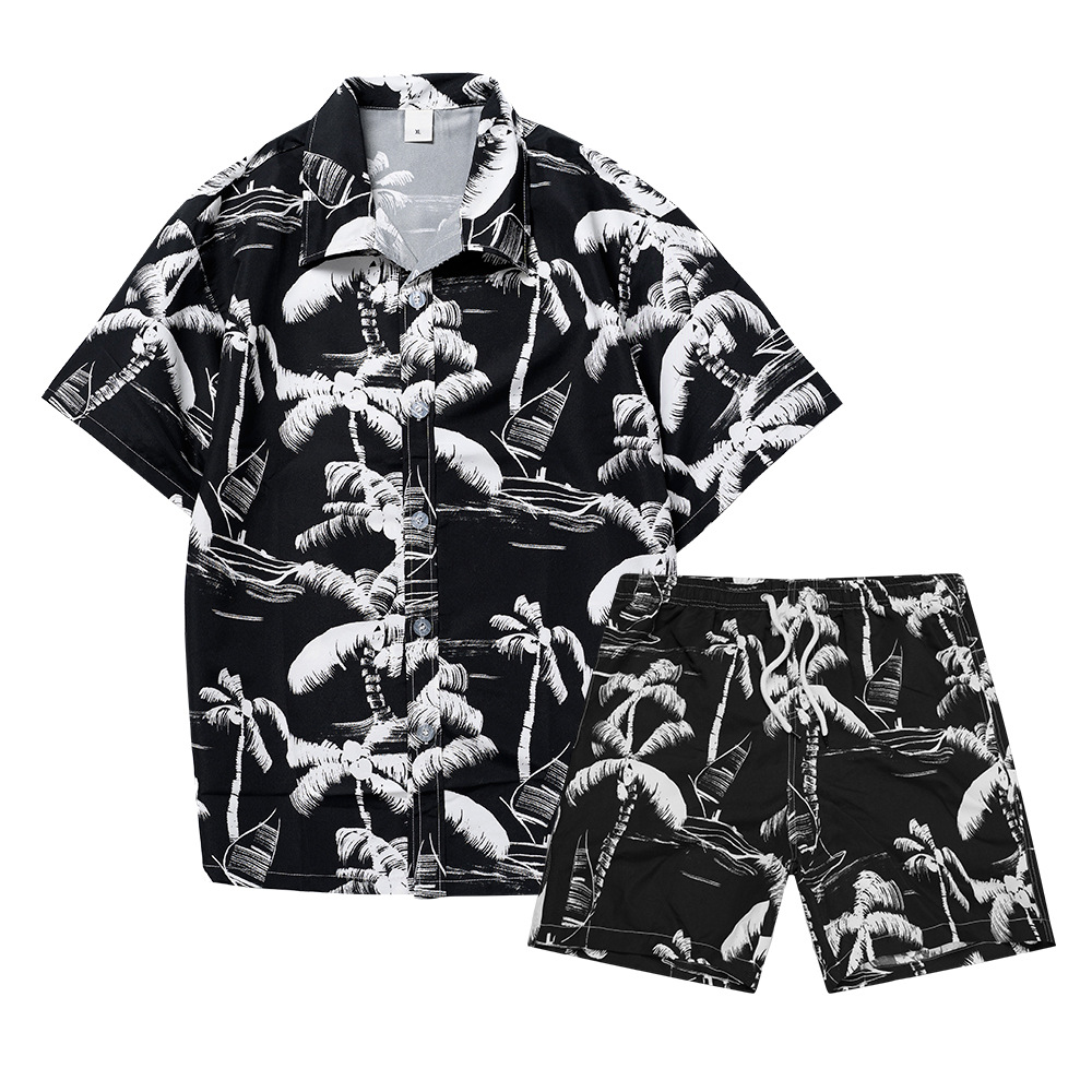 Hawaiian Coconut Tree 3D Print - đánh giá và giá Mens Fashion Streetwear