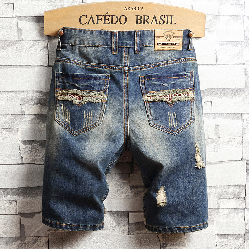Ripped Hip-hop Denim Shorts Me - đánh giá và giá Mens Fashion Denim