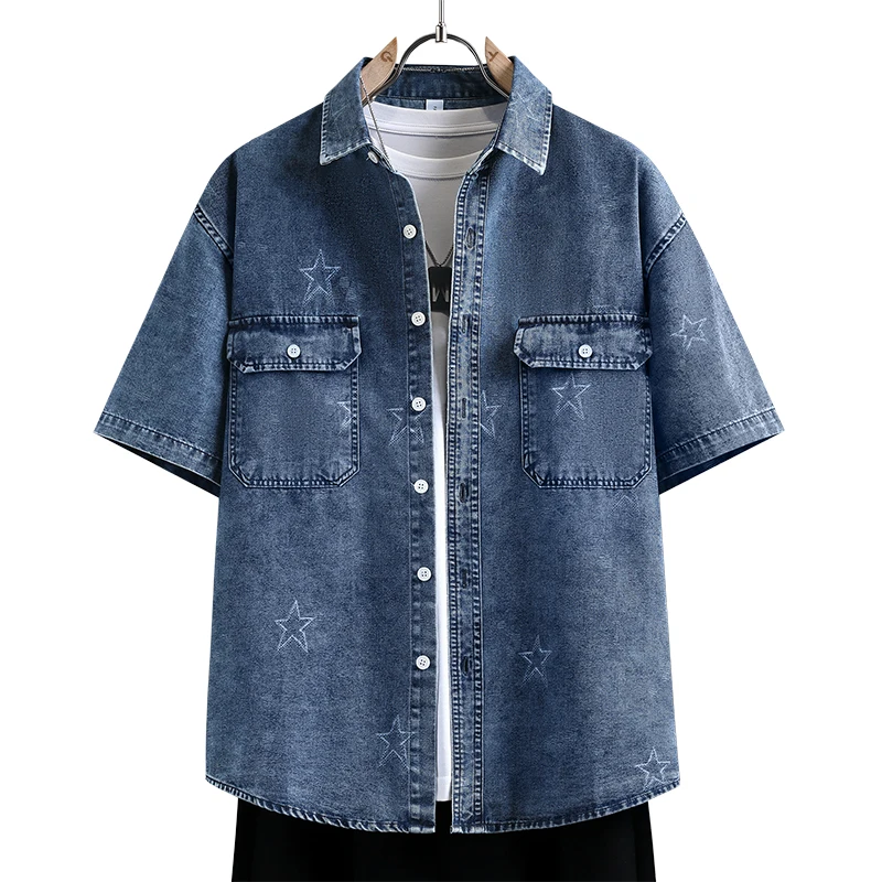 Men's Thin Denim Shirt New Sum - đánh giá và giá Mens Fashion Denim