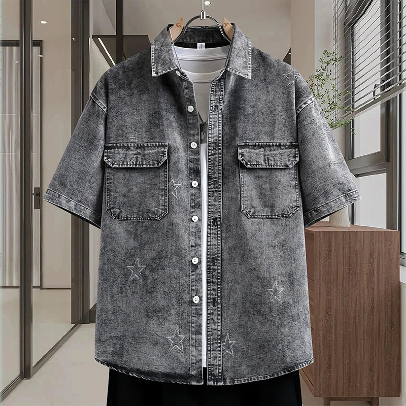 Men's Thin Denim Shirt New Sum - đánh giá và giá Mens Fashion Denim