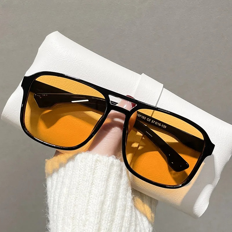 Square Double Bridges Sunglass - đánh giá và giá Men'S Fashion Glasses