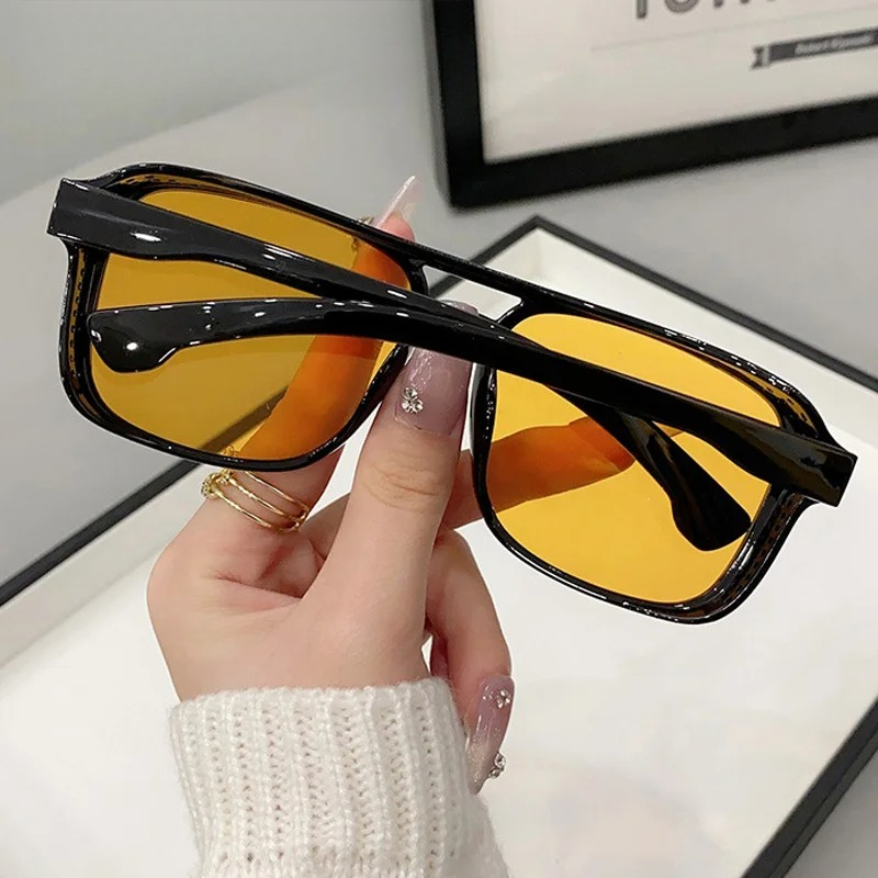 Square Double Bridges Sunglass - đánh giá và giá Men'S Fashion Glasses