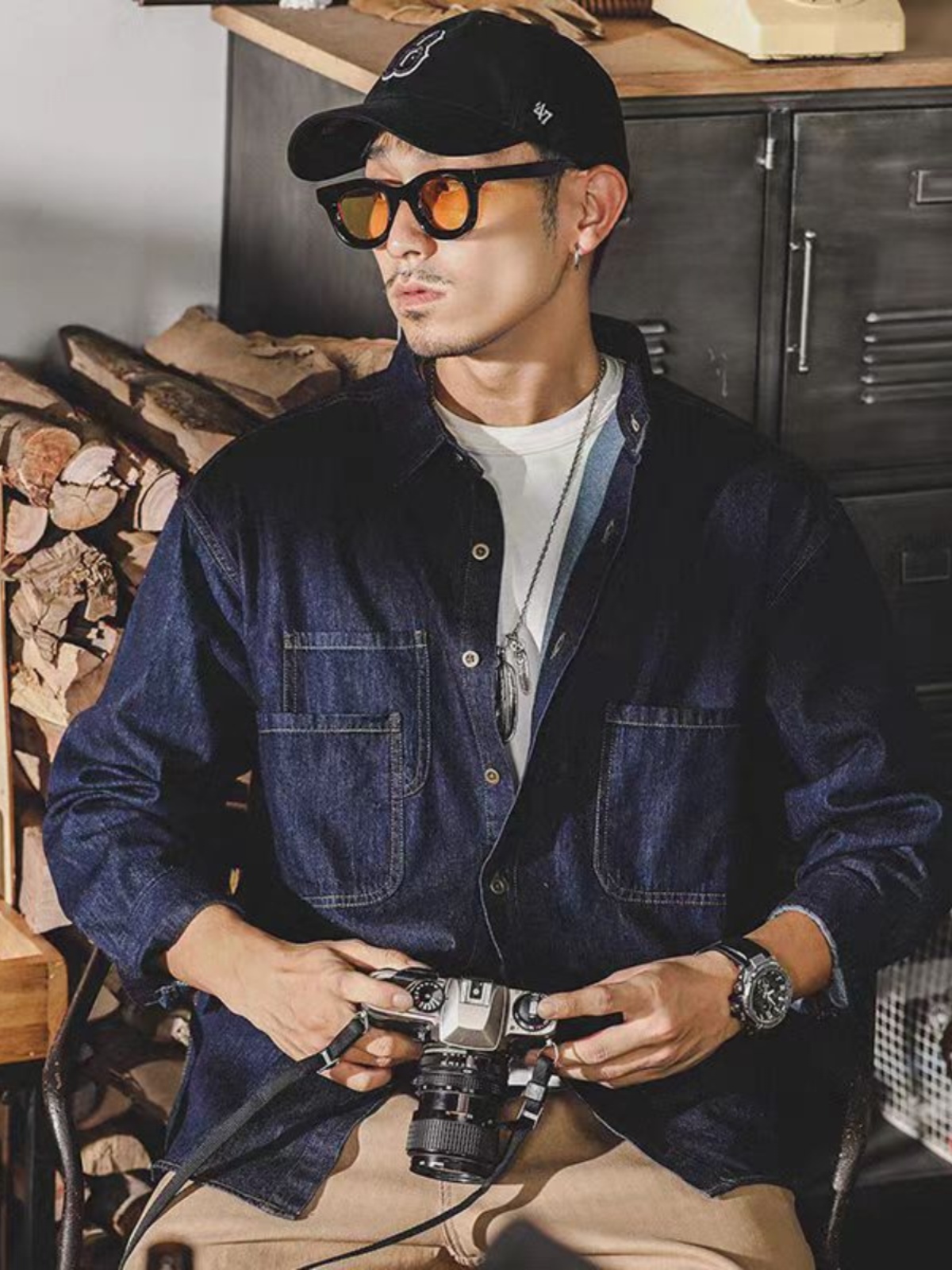 Mens American Retro Denim Jack - đánh giá và giá Mens Fashion Denim