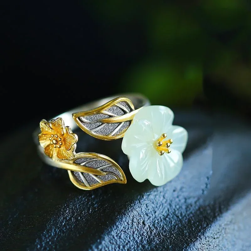 925 Silver White Hetian Jade F - đánh giá và giá Men'S Fashion Rings