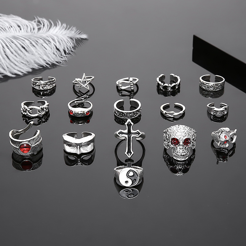 10/20/30/50Pieces Punk Gothic  - đánh giá và giá Men'S Fashion Lk