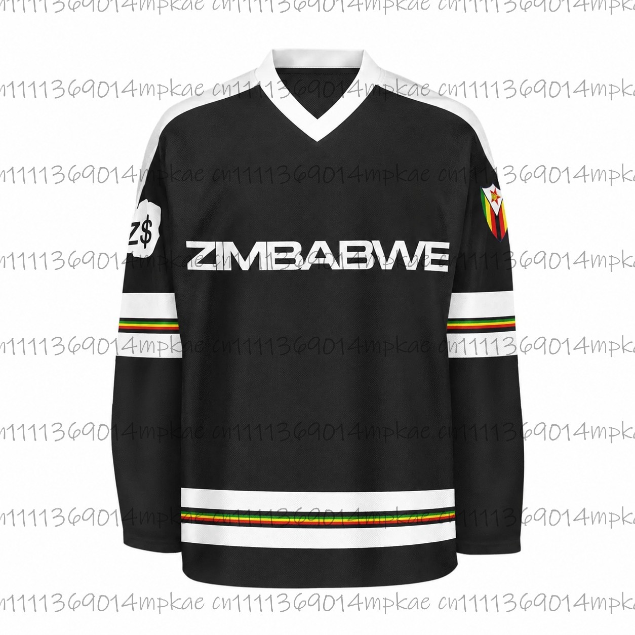 Men's Zimbabwe Printed V-Neck  - đánh giá và giá Mens Fashion Streetwear
