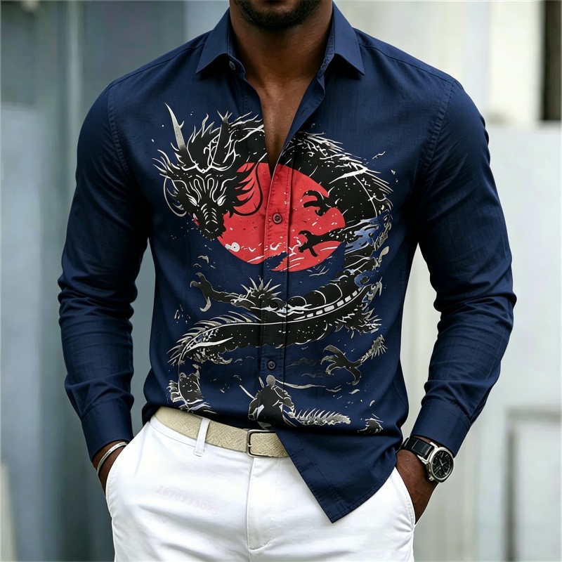 2026 New Men's Shirt White Bla - đánh giá và giá Mens Fashion Streetwear