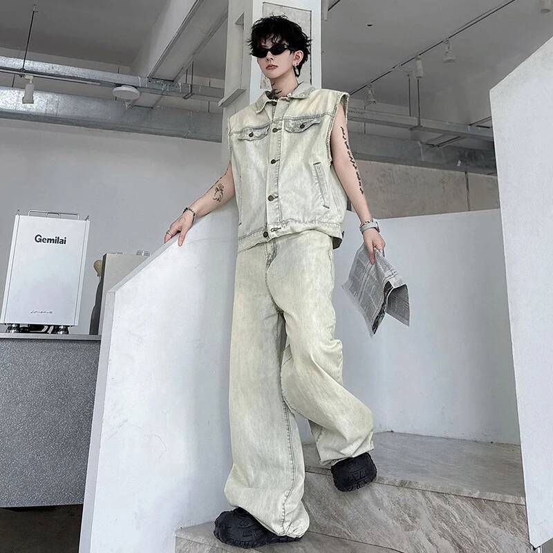 LUZHEN 2026 Summer Denim Two-p - đánh giá và giá Mens Fashion Denim