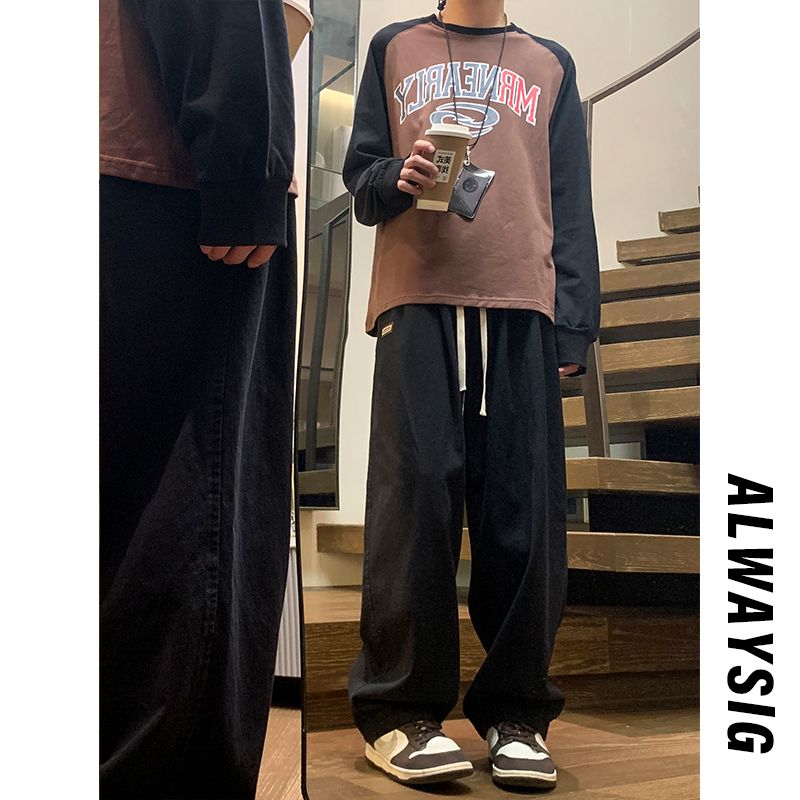 Vintage Fashion Pasting Cloth  - đánh giá và giá Men'S Fashion Trousers