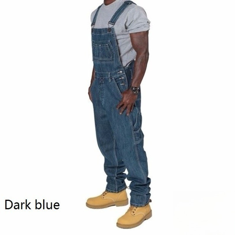 Mens Ripped Denim Overalls wit - đánh giá và giá Mens Fashion Denim