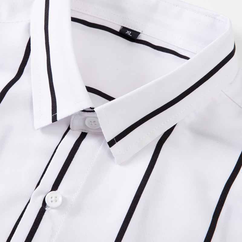 Men's Striped Dress Shirt Long - đánh giá và giá Men'S Fashion Formal