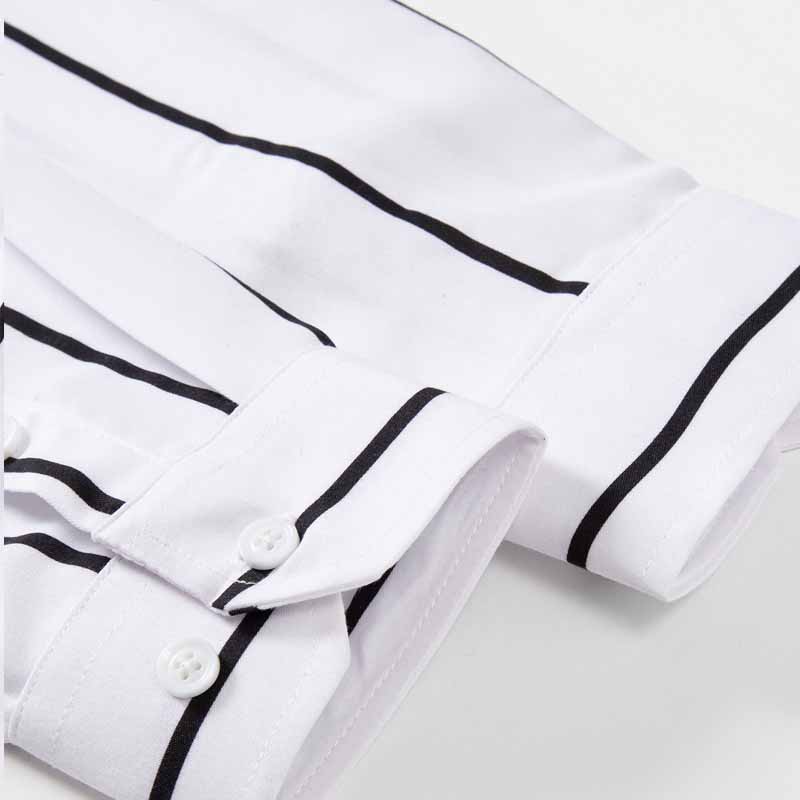Men's Striped Dress Shirt Long - đánh giá và giá Men'S Fashion Formal