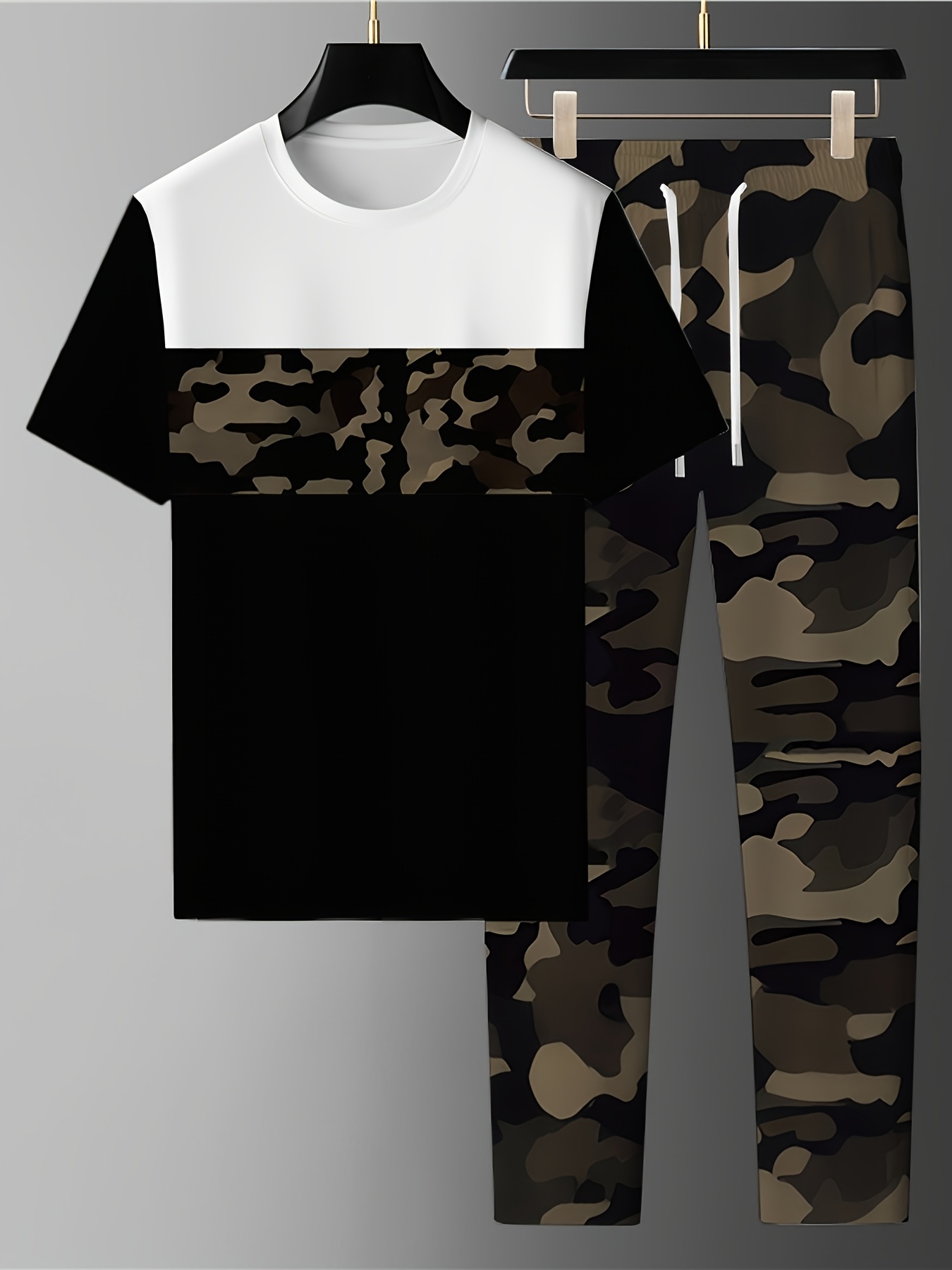 2026 Summer New Men's Short-Sl - đánh giá và giá Mens Fashion Camo Pants