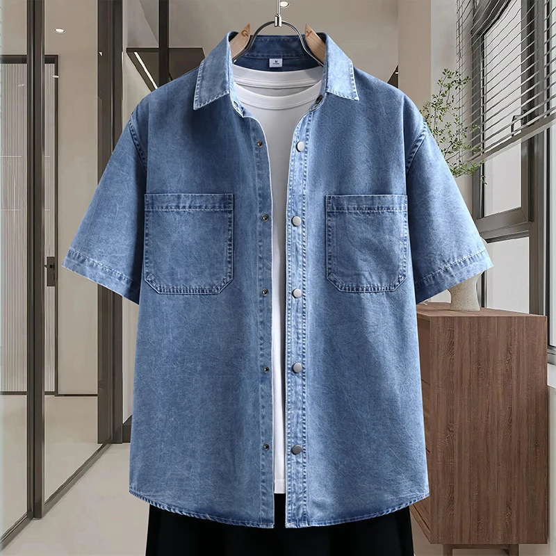Men's Thin Denim Shirt New Sum - đánh giá và giá Mens Fashion Denim