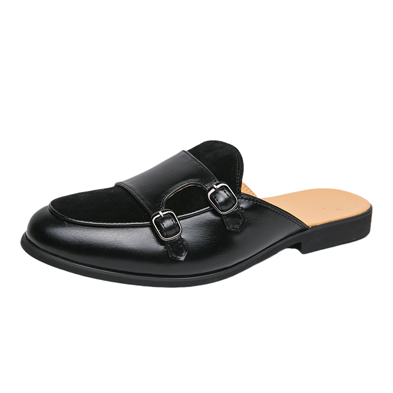 Fashion Black Green Monk Strap - đánh giá và giá Men'S Fashion Loafers Shoes