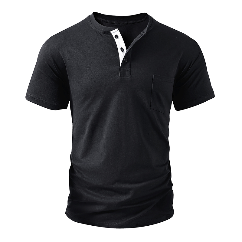 Henley T Shirt Men's EU Size C - đánh giá và giá Mens Fashion Streetwear