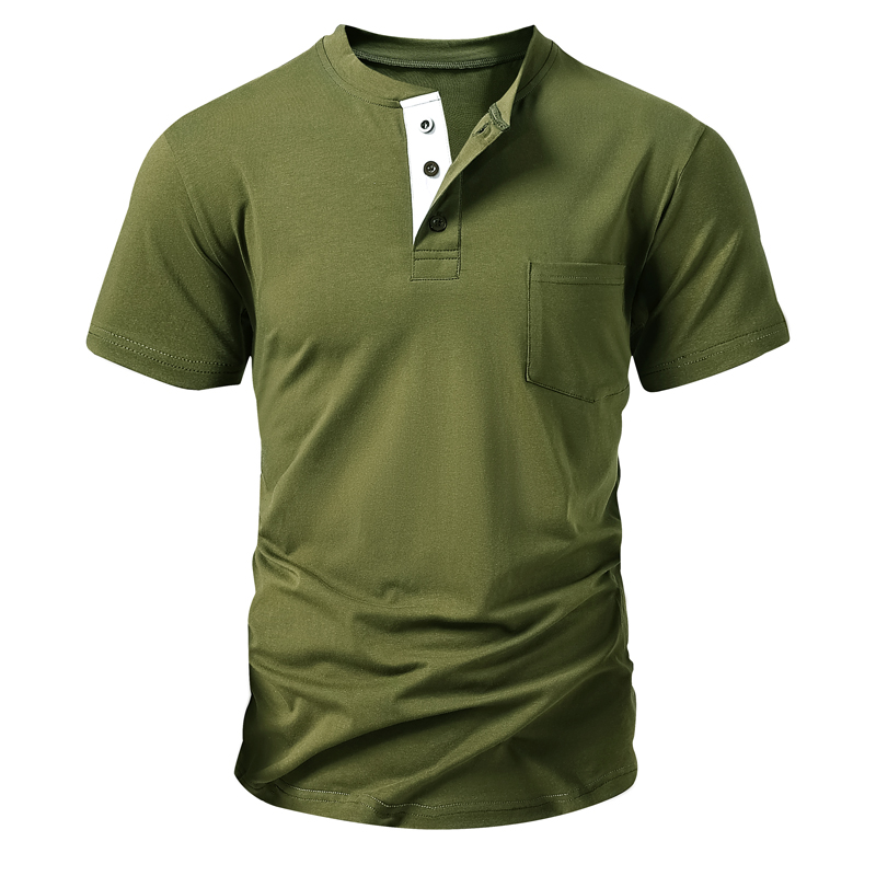 Henley T Shirt Men's EU Size C - đánh giá và giá Mens Fashion Streetwear