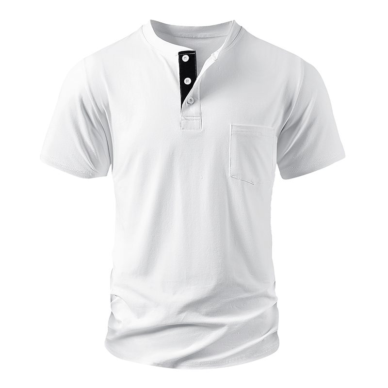 Henley T Shirt Men's EU Size C - đánh giá và giá Mens Fashion Streetwear