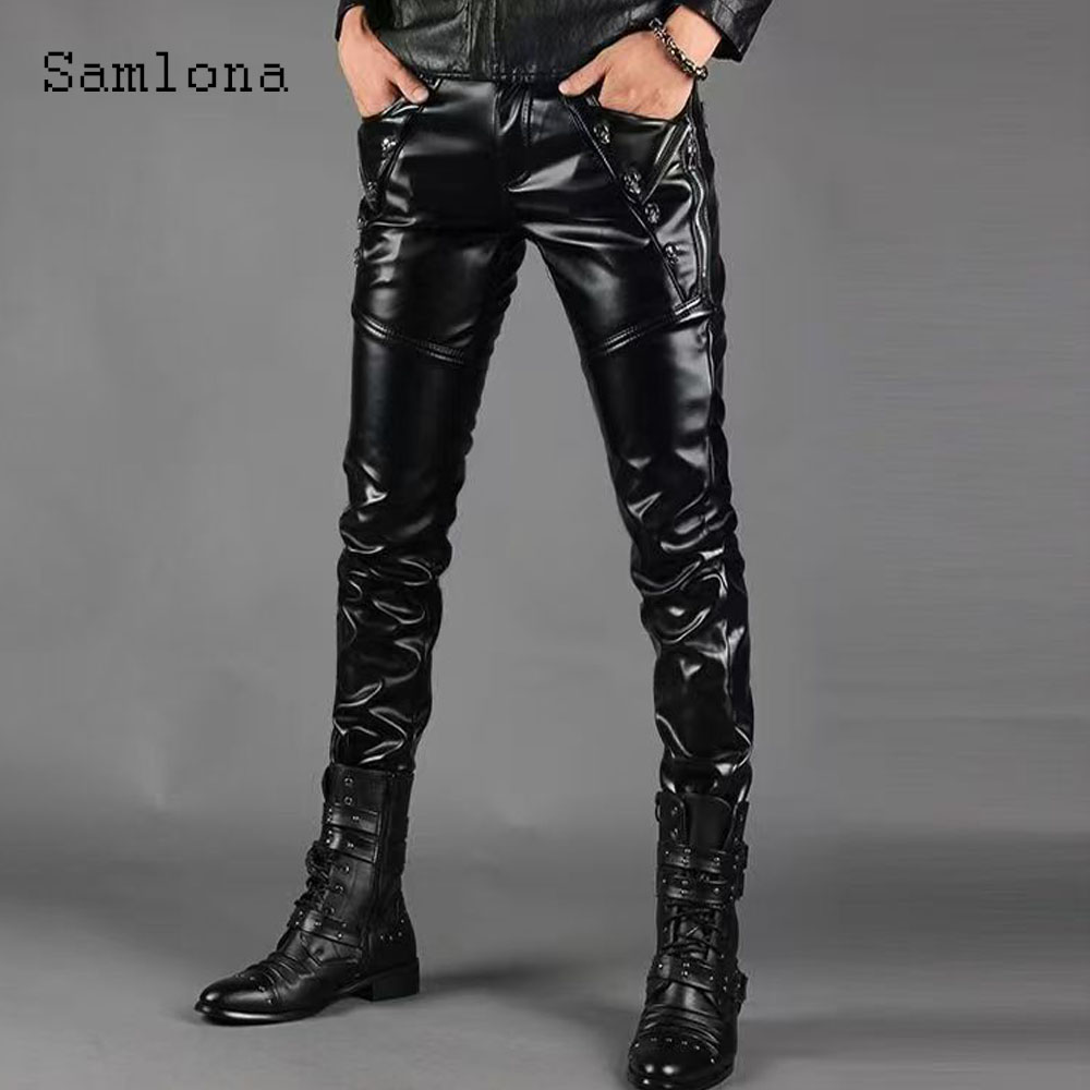 Sexy Grunge Pu Leather Pants M - đánh giá và giá Men'S Fashion Pants 2025