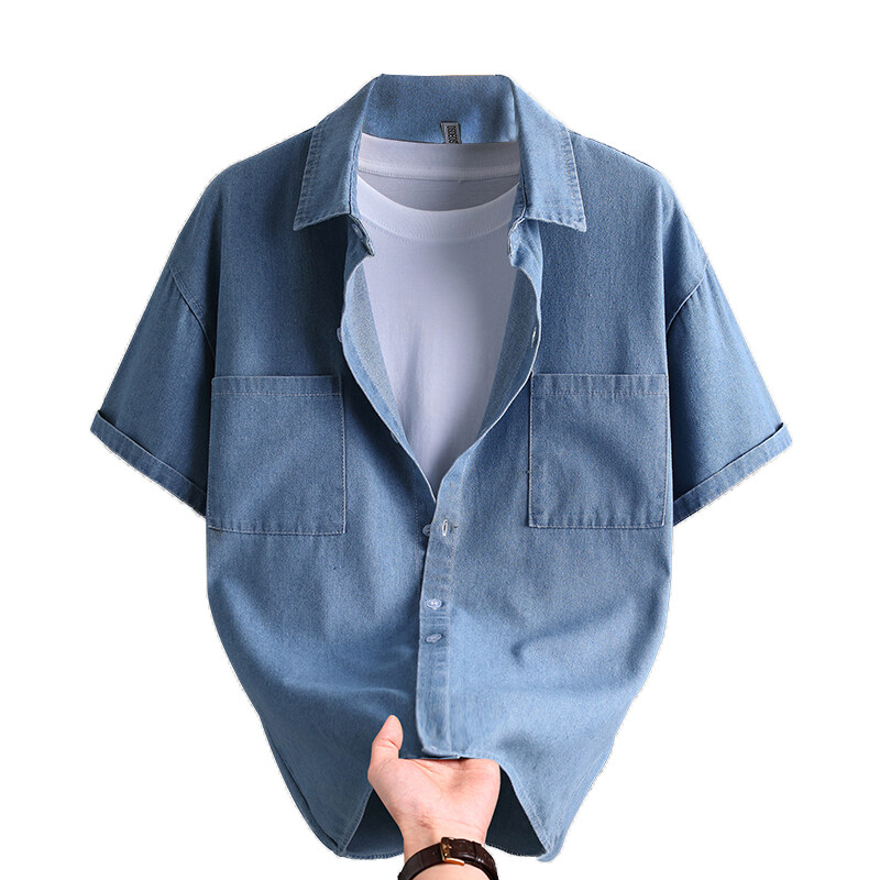Men's Denim Shirt Summer Fashi - đánh giá và giá Mens Fashion Denim