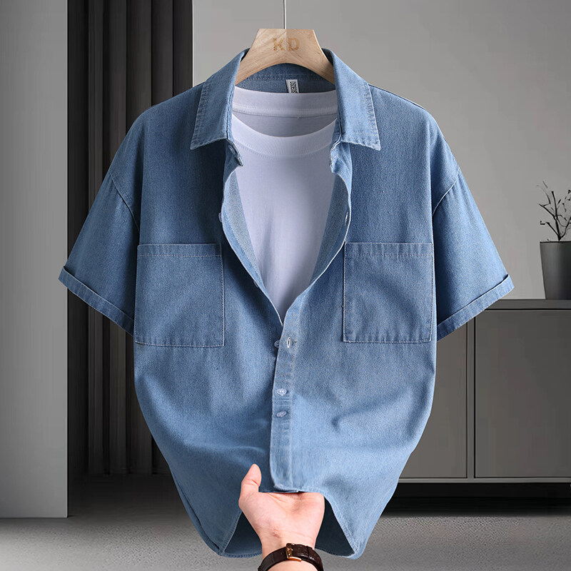 Men's Denim Shirt Summer Fashi - đánh giá và giá Mens Fashion Denim
