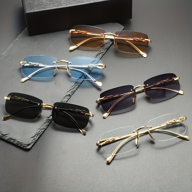 Fashion Rimless Metal Sunglass - đánh giá và giá Men'S Fashion Glasses