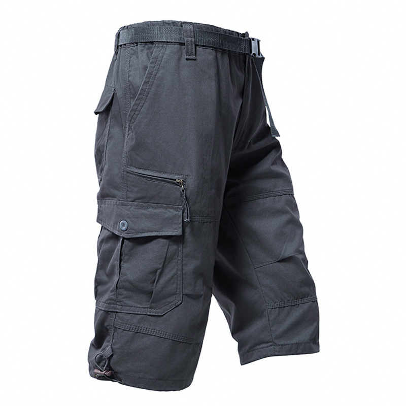 Men's Cotton 3/4 Pants Loose P - đánh giá và giá Mens Fashion Cargo Pants